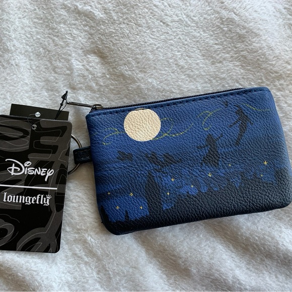 1252 Loungefly Disney Peter Pan Flight Night Sky Wallet Accessory SOLD OUT - Picture 5 of 6